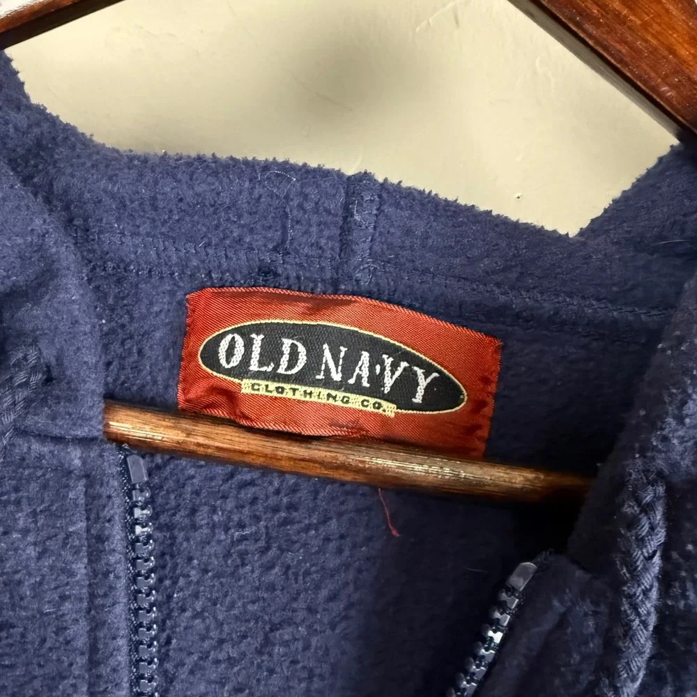 Vintage‎ Old Navy Blue Pullover Fleece Anorak Jacket size XL